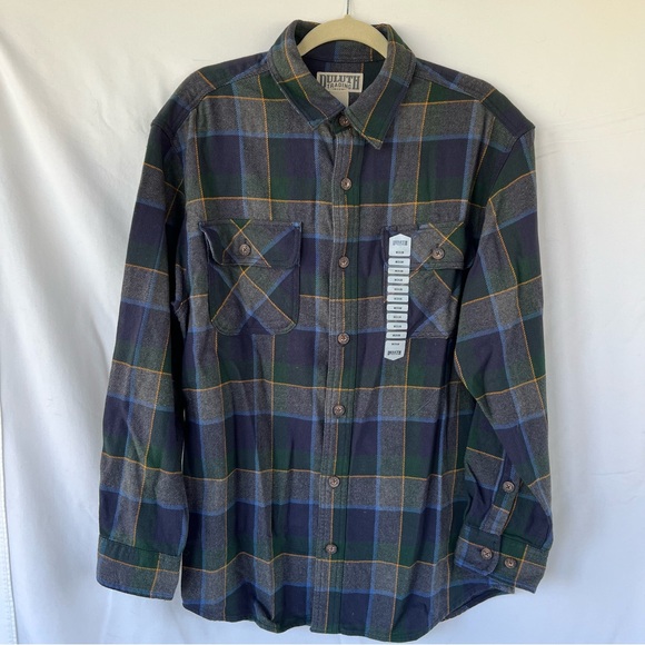 Duluth Trading Co Men's Burlyweight Flannel Relaxed Fit Shirt Size Medium NWT - Picture 6 of 10